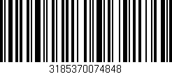 Código de barras (EAN, GTIN, SKU, ISBN): '3185370074848'
