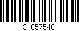 Código de barras (EAN, GTIN, SKU, ISBN): '31857540'