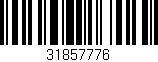 Código de barras (EAN, GTIN, SKU, ISBN): '31857776'