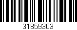 Código de barras (EAN, GTIN, SKU, ISBN): '31859303'