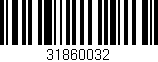 Código de barras (EAN, GTIN, SKU, ISBN): '31860032'