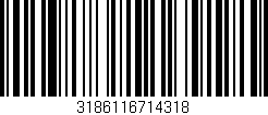 Código de barras (EAN, GTIN, SKU, ISBN): '3186116714318'