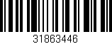 Código de barras (EAN, GTIN, SKU, ISBN): '31863446'