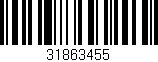 Código de barras (EAN, GTIN, SKU, ISBN): '31863455'