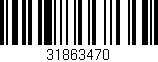 Código de barras (EAN, GTIN, SKU, ISBN): '31863470'
