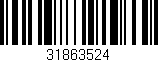 Código de barras (EAN, GTIN, SKU, ISBN): '31863524'