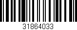 Código de barras (EAN, GTIN, SKU, ISBN): '31864033'