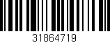 Código de barras (EAN, GTIN, SKU, ISBN): '31864719'
