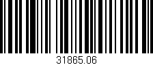 Código de barras (EAN, GTIN, SKU, ISBN): '31865.06'