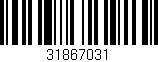 Código de barras (EAN, GTIN, SKU, ISBN): '31867031'