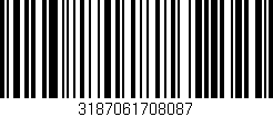 Código de barras (EAN, GTIN, SKU, ISBN): '3187061708087'