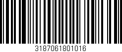 Código de barras (EAN, GTIN, SKU, ISBN): '3187061801016'