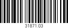 Código de barras (EAN, GTIN, SKU, ISBN): '31871.03'