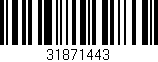 Código de barras (EAN, GTIN, SKU, ISBN): '31871443'