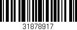 Código de barras (EAN, GTIN, SKU, ISBN): '31878917'