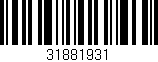 Código de barras (EAN, GTIN, SKU, ISBN): '31881931'