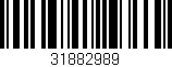 Código de barras (EAN, GTIN, SKU, ISBN): '31882989'