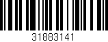 Código de barras (EAN, GTIN, SKU, ISBN): '31883141'