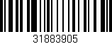 Código de barras (EAN, GTIN, SKU, ISBN): '31883905'
