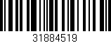 Código de barras (EAN, GTIN, SKU, ISBN): '31884519'