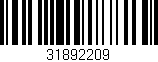 Código de barras (EAN, GTIN, SKU, ISBN): '31892209'