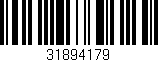 Código de barras (EAN, GTIN, SKU, ISBN): '31894179'