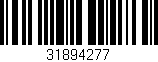 Código de barras (EAN, GTIN, SKU, ISBN): '31894277'