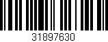 Código de barras (EAN, GTIN, SKU, ISBN): '31897630'