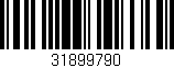 Código de barras (EAN, GTIN, SKU, ISBN): '31899790'