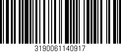 Código de barras (EAN, GTIN, SKU, ISBN): '3190061140917'