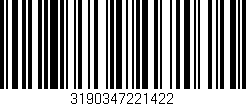 Código de barras (EAN, GTIN, SKU, ISBN): '3190347221422'
