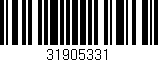 Código de barras (EAN, GTIN, SKU, ISBN): '31905331'