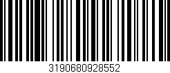Código de barras (EAN, GTIN, SKU, ISBN): '3190680928552'