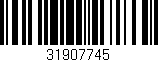 Código de barras (EAN, GTIN, SKU, ISBN): '31907745'