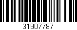 Código de barras (EAN, GTIN, SKU, ISBN): '31907787'