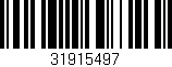 Código de barras (EAN, GTIN, SKU, ISBN): '31915497'