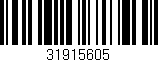 Código de barras (EAN, GTIN, SKU, ISBN): '31915605'