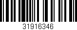 Código de barras (EAN, GTIN, SKU, ISBN): '31916346'