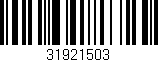 Código de barras (EAN, GTIN, SKU, ISBN): '31921503'