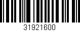 Código de barras (EAN, GTIN, SKU, ISBN): '31921600'