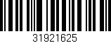 Código de barras (EAN, GTIN, SKU, ISBN): '31921625'