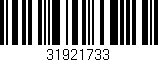 Código de barras (EAN, GTIN, SKU, ISBN): '31921733'