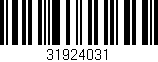 Código de barras (EAN, GTIN, SKU, ISBN): '31924031'
