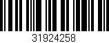 Código de barras (EAN, GTIN, SKU, ISBN): '31924258'