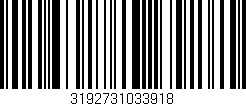 Código de barras (EAN, GTIN, SKU, ISBN): '3192731033918'