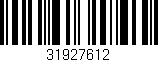Código de barras (EAN, GTIN, SKU, ISBN): '31927612'