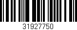 Código de barras (EAN, GTIN, SKU, ISBN): '31927750'