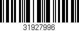 Código de barras (EAN, GTIN, SKU, ISBN): '31927996'