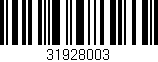 Código de barras (EAN, GTIN, SKU, ISBN): '31928003'