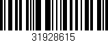 Código de barras (EAN, GTIN, SKU, ISBN): '31928615'